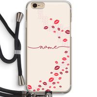 Kusjes: iPhone 6 / 6S Transparant Hoesje met koord