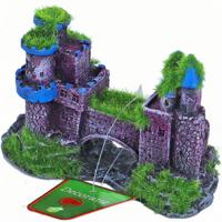 Ornament Kasteel Dubbel+Brug+Mos 11x5cm