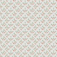 Dutch Wallcoverings Rosenlycka - Strawberries Beige/Red - Beige/Rood