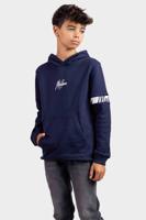 Malelions Captain Hoodie Kids Blauw - Maat 128 - Kleur: Donkerblauw | Soccerfanshop