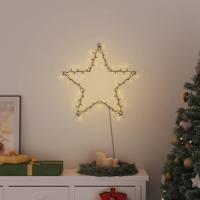 VidaXL Kerstverlichting ster silhouet 80 leds warm wit