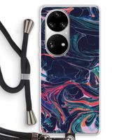 Light Years Beyond: Huawei P50 Pro Transparant Hoesje met koord Light Years Beyond: Huawei P50 Pro Transparant Hoesje met koord