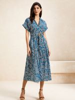 Floral Others Boho Loose Dress With No - thumbnail