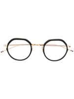 Thom Browne Eyewear lunettes de vue à monture ovale - Or