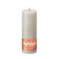 Bolsius Rustiko Shine kaars Cylinder Grijs 1 stuk(s) - thumbnail