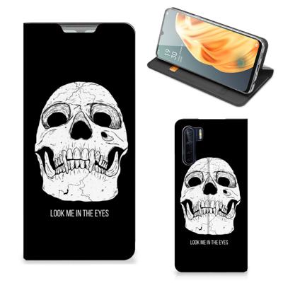 Mobiel BookCase OPPO Reno3 | A91 Skull Eyes Mobiel BookCase OPPO Reno3 | A91 Skull Eyes