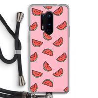 Watermeloen: OnePlus 8 Pro Transparant Hoesje met koord