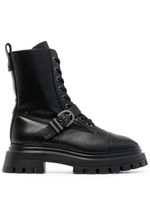 Stuart Weitzman bottines Maverick Bedford Moto - Noir