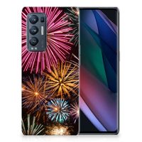OPPO Find X3 Neo Silicone Back Cover Vuurwerk - thumbnail