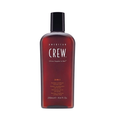 American Crew Classic 3-in-1 Shampoo Conditioner & Body Wash 250ml