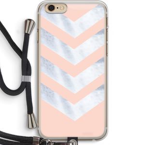 Marmeren pijlen: iPhone 6 PLUS / 6S PLUS Transparant Hoesje met koord
