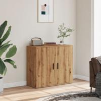 Dressoir 80x33x70 cm bewerkt hout artisanaal eikenkleurig Dressoir 80x33x70 cm bewerkt hout artisanaal eikenkleurig