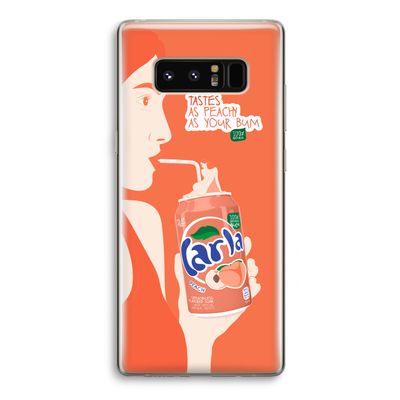 Peach please!: Samsung Galaxy Note 8 Transparant Hoesje