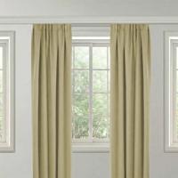 Gordijnen Verduisterend & Isolerend - Ringen - Beige 250x150 Cm - - Dekbed-Discounter.nl