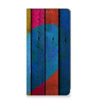 Google Pixel 9 | 9 Pro Book | Wallet Case | Wood Heart - Cadeau voor je Vriend