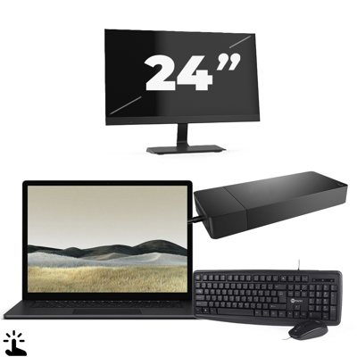 Microsoft Surface Laptop 3 - Intel Core i5-10e Generatie - 15 inch - Touch - 16GB RAM - 512GB SSD - Windows 11 Home + 1x 24 inch Monitor Microsoft Surface Laptop 3 - Intel Core i5-10e Generatie - 15 inch - Touch - 16GB RAM - 512GB SSD - Windows 11 Home + 1x 24 inch Monitor