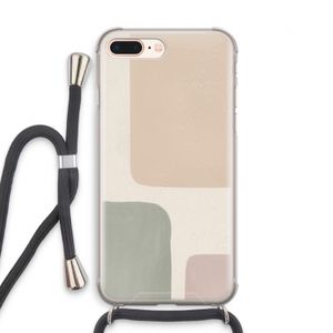 Geo #7: iPhone 8 Plus Transparant Hoesje met koord