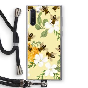 No flowers without bees: Samsung Galaxy Note 10 Transparant Hoesje met koord