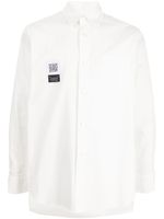 Fumito Ganryu chemise à patch logo - Blanc