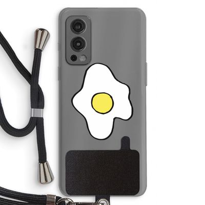 Spiegelei: OnePlus Nord 2 5G Transparant Hoesje met koord