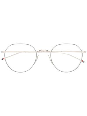 Thom Browne Eyewear lunettes de vue à monture ronde - Argent