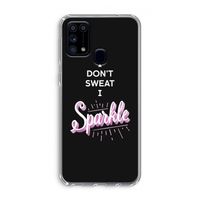Sparkle quote: Samsung Galaxy M31 Transparant Hoesje