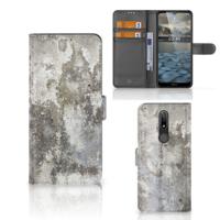 Nokia 2.4 | Bookcase | Beton Print | Portemonnee hoesje