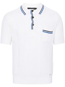 DSQUARED2 polo en maille ajourée - Blanc