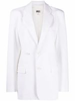 MM6 Maison Margiela blazer cintré à simple boutonnage - Blanc