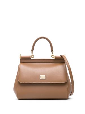Dolce & Gabbana sac à main Sicily médium - Marron