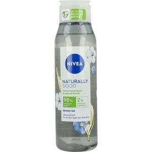 Nivea Showergel naturally good cotton flower (300 ml)