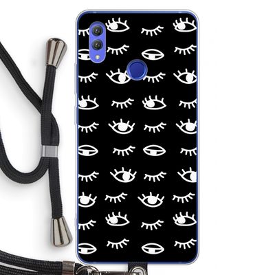 Eye pattern #3: Honor Note 10 Transparant Hoesje met koord