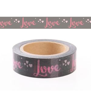 Washi tape met tekst Love