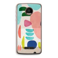 Bold Rounded Shapes: Motorola Moto Z Force Transparant Hoesje
