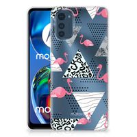 Motorola Moto E32/E32s TPU Hoesje Flamingo Triangle - thumbnail