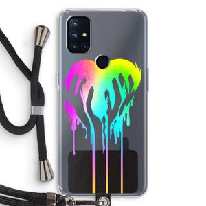 Hold My Heart: OnePlus Nord N10 5G Transparant Hoesje met koord