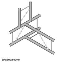 Duratruss DT 22 T42V-TD Verticaal laddertruss T-stuk + omlaag - thumbnail