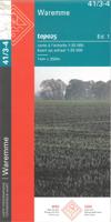 Wandelkaart - Topografische kaart 41/3-4 Topo25 Waremme | NGI - Nationaal Geografisch Instituut