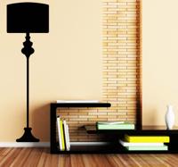 Sticker Klassieke staande lamp