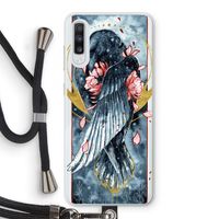 Golden Raven: Samsung Galaxy A70 Transparant Hoesje met koord