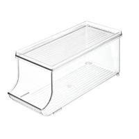 iDesign - Koelkast Organizer voor Blikjes, Met Deksel, 14.6 x 34.9 x 1