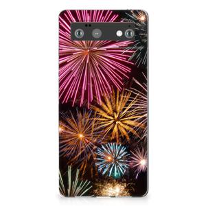 Google Pixel 6 Silicone Back Cover Vuurwerk