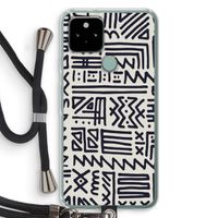 Marrakech print: Pixel 5 Transparant Hoesje met koord Marrakech print: Pixel 5 Transparant Hoesje met koord