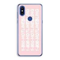 Hotline bling pink: Xiaomi Mi Mix 3 Transparant Hoesje