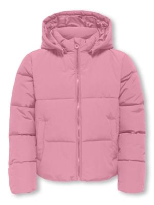Kids ONLY winter winterjas meisjes - roze - puffer - Kogmalia