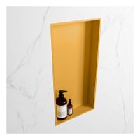 Wandnis Solid Surface Easy | In- en opbouw | 30x60x8 cm | 1 vak | Ocher