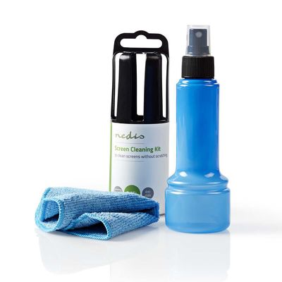 Nedis Schermreiniger | Spray | 150 ml | Wisser inbegrepen | 1 stuks - CLSN130BU CLSN130BU