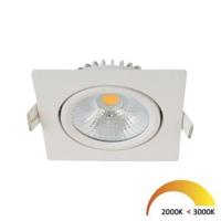 EcoDim LED inbouwspot 5W DimToWarm 85mm 36gr vierkant verstelbaar wit - LED4750 EcoDim LED inbouwspot 5W DimToWarm 85mm 36gr vierkant verstelbaar wit - LED4750