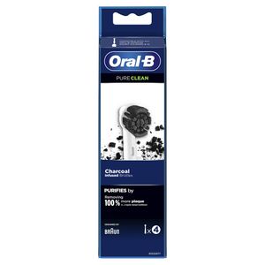 Oral-B Head 4-pack Pure Clean Opzetborstel voor elektrische tandenborstel 4 stuk(s) Wit