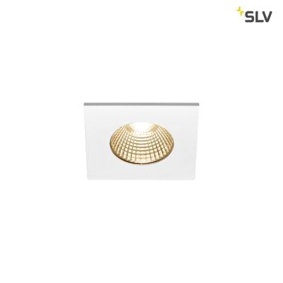 SLV Vierkante inbouwspotPatta 8cm - 7,3w - 1800-3000K wit - 1002102